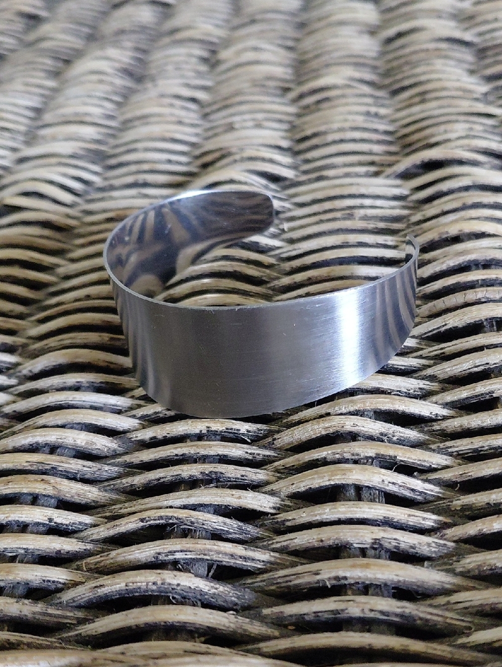Vintage Sheffield England Stainless Steel Cuff
